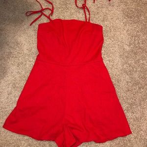 SHEIN Tie Strap Romper